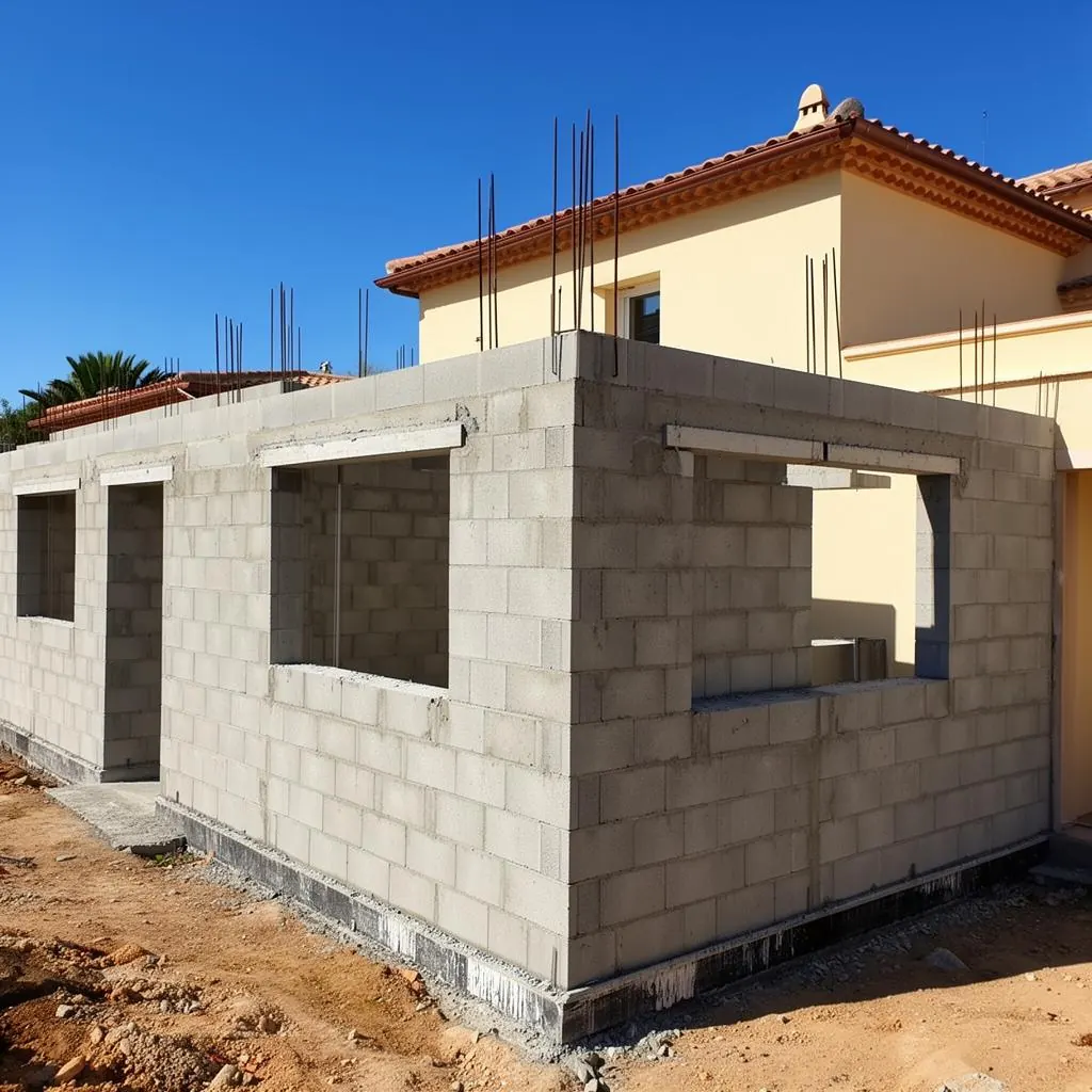 Construction d'une extension de maison dans les Pyrénées-Orientales