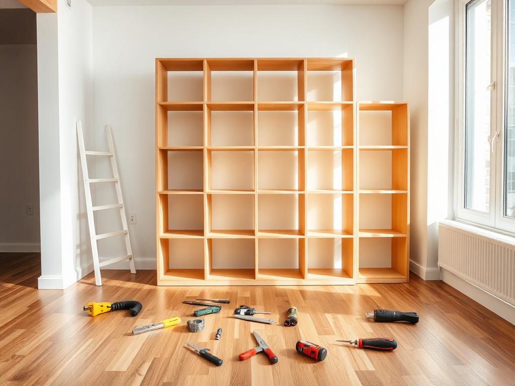 Montage d'un meuble en kit dans un appartement à Perpignan
